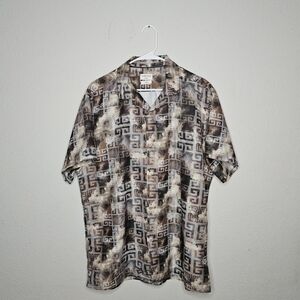 Silver Stone Geometric Print Shirt